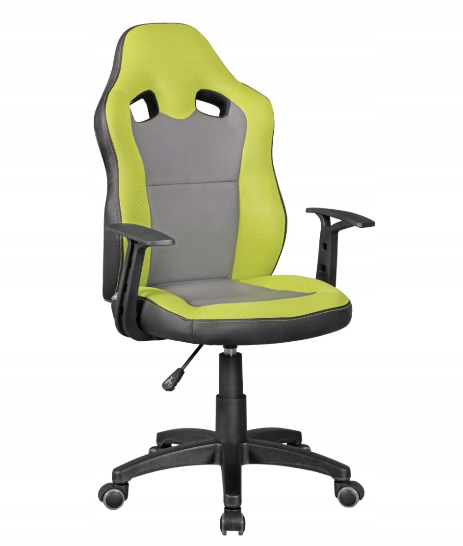 Amstyle Fotel biurowy dziecięcy Speedy limonkowo szary 46cm SPM1.352