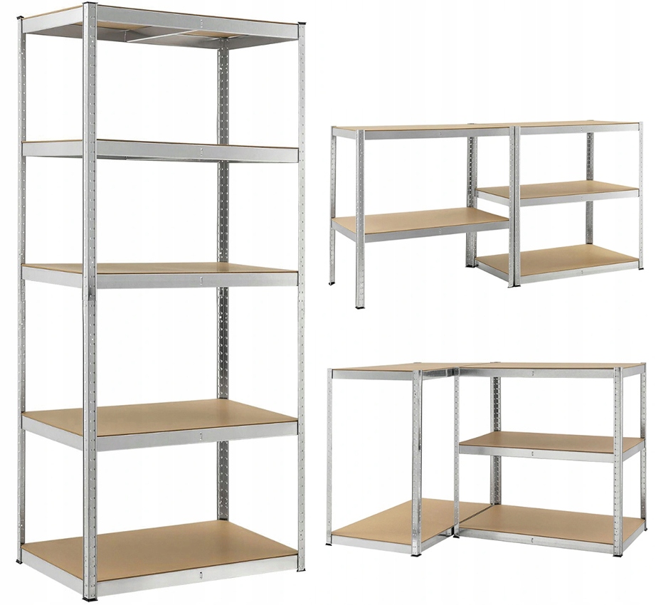 Regał Magazynowy Metalowy 180x100x60CM 3W1 1000KG
