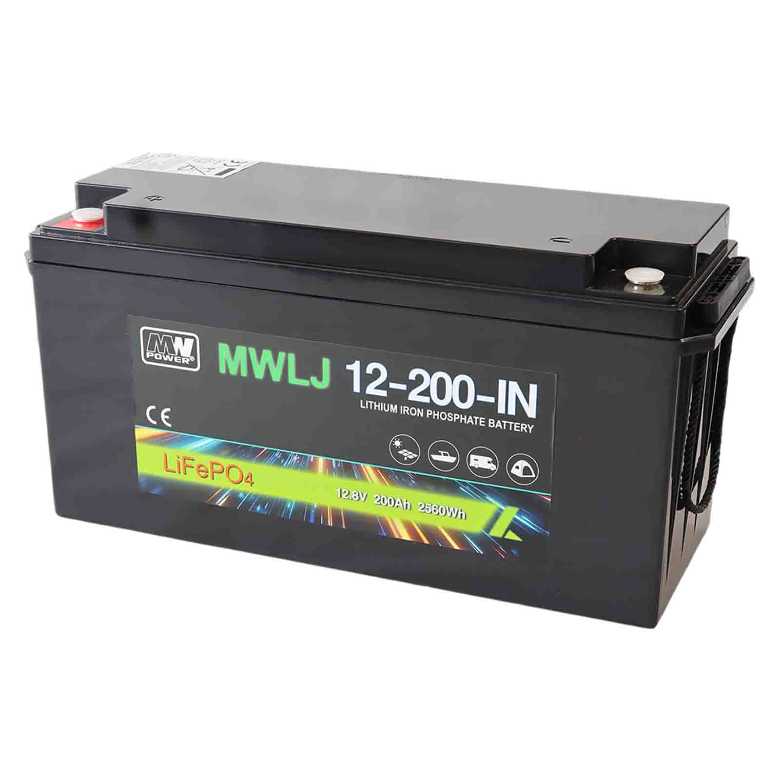 MW Power Akumulator MWLJ LiFePO4 12.8V 200Ah 2560Wh IN (12-200-IN)