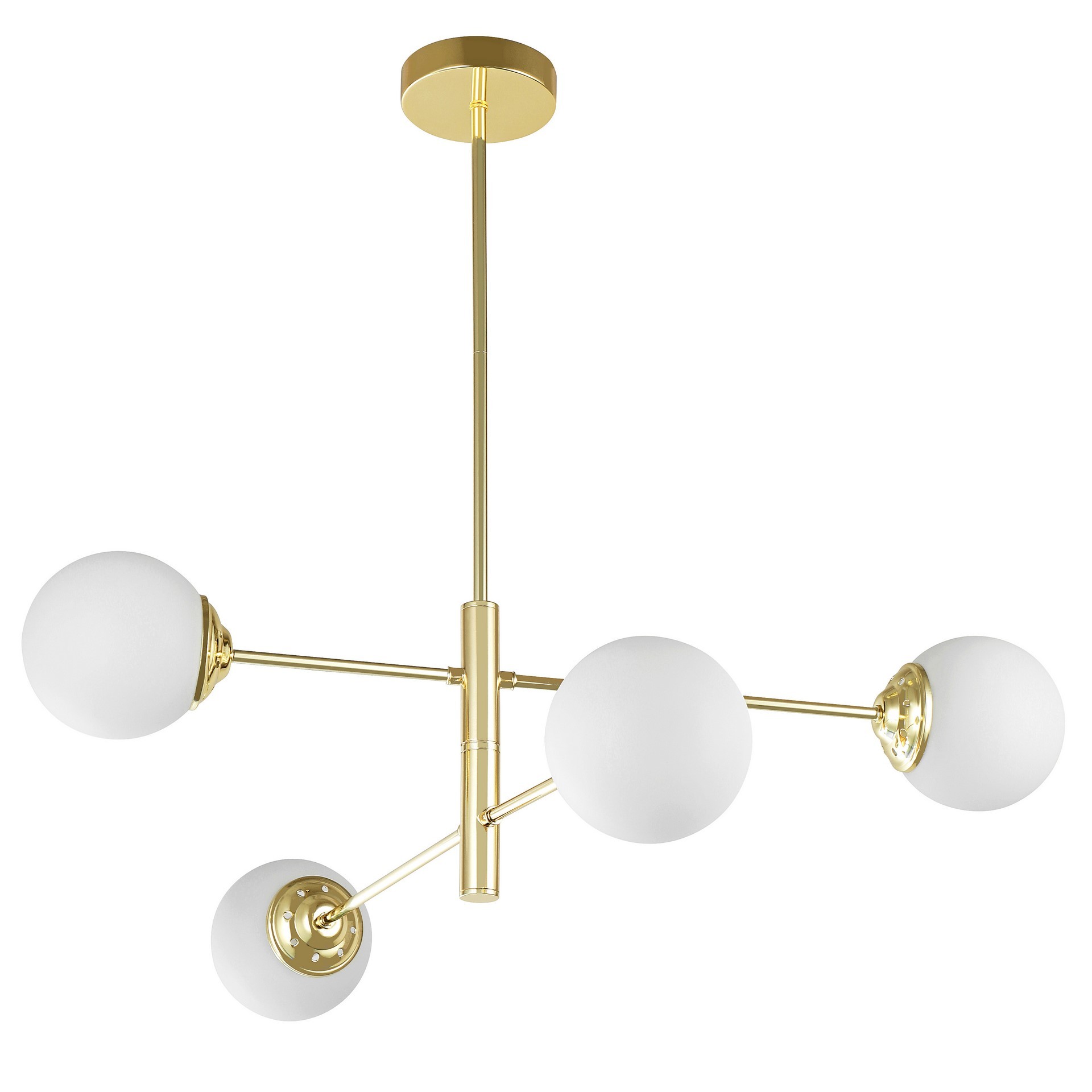 NOWOCZESNA LAMPA SUFITOWA WISZĄCA KLASYCZNE ZŁOTO FINO PRO W4