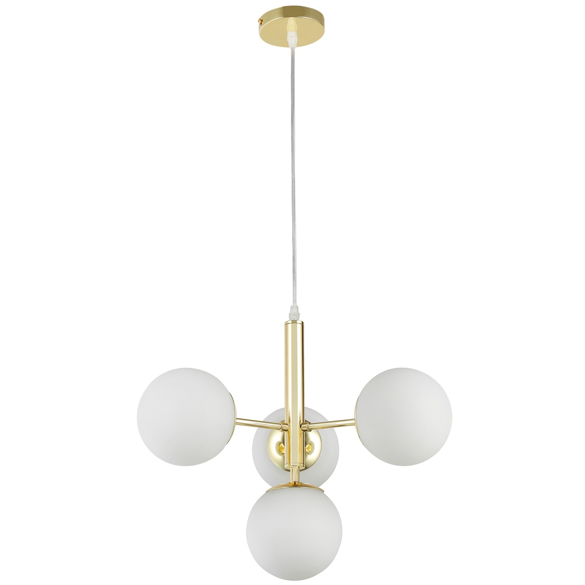 NOWOCZESNA LAMPA WISZĄCA KLASYCZNE ZŁOTO LEDO W4