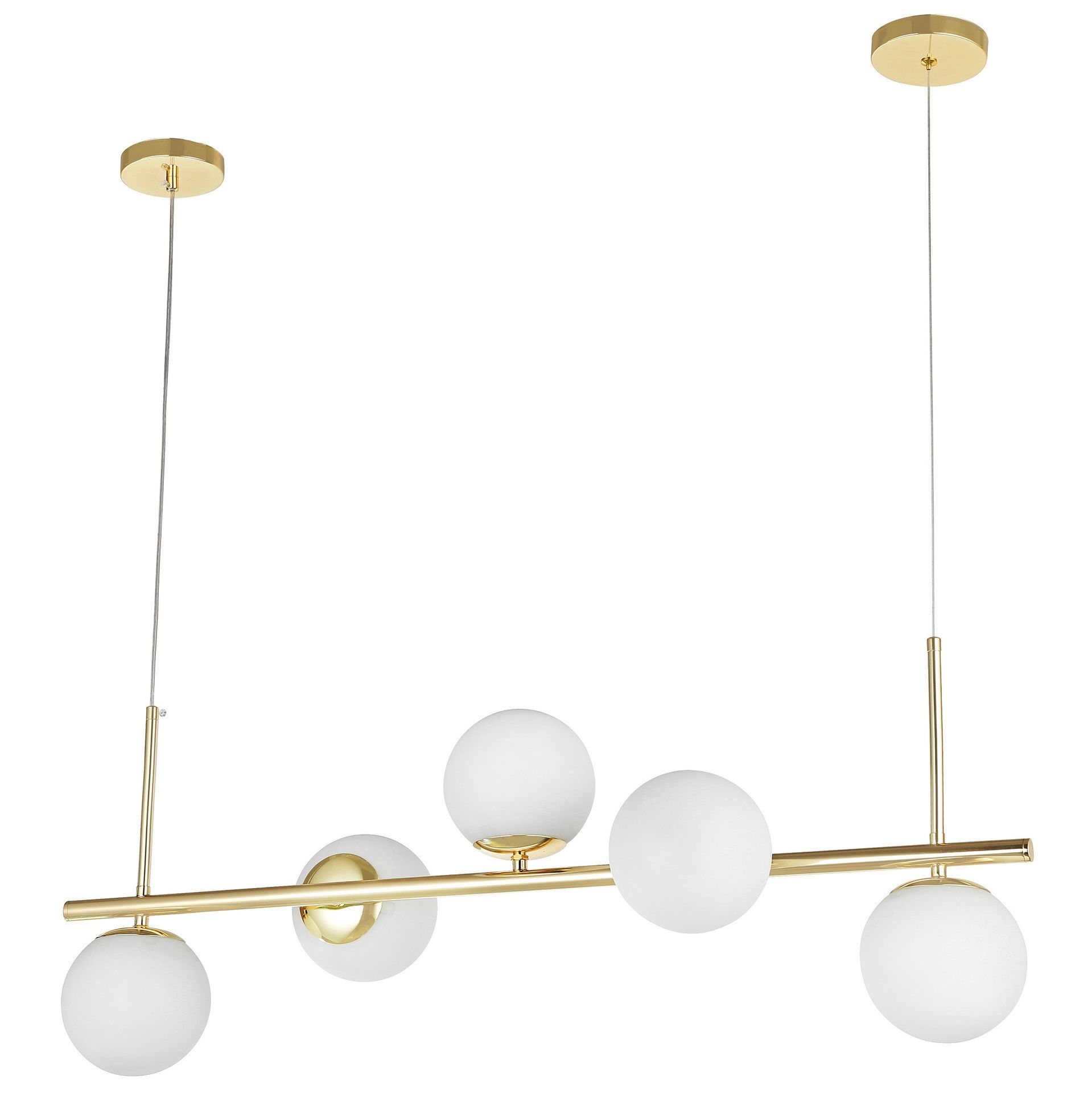 NOWOCZESNA LAMPA SUFITOWA WISZĄCA KLASYCZNE ZŁOTO LEDO W5