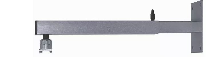 Uchwyt ścienny PeTa STANDARD do półzłącza M10, 70 - 130 cm, srebrny
