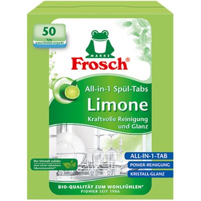 Frosch Erdalrex Tabletki do zmywarki Alles in 1 Limonen 50 sztuk
