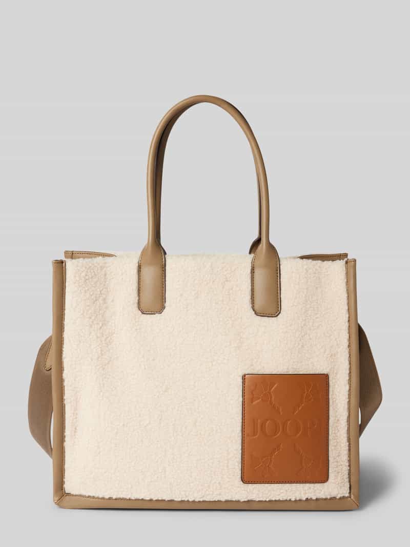 Torba tote z naszywką z logo model ‘pezza peluche aurelia’