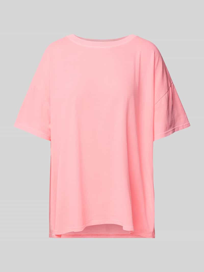 T-shirt z wyhaftowanym logo model ‘PYMAZ’