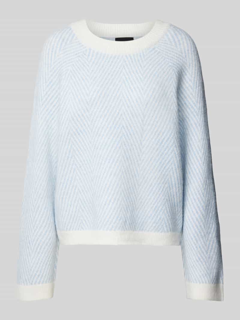 Sweter z dzianiny o kroju regular fit z dodatkiem wełny model ‘OLENA’