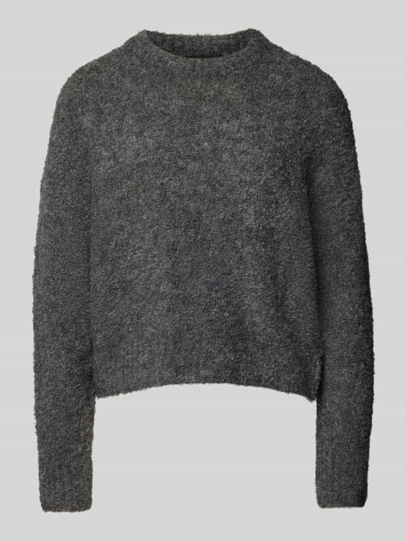 Sweter z dzianiny o kroju regular fit z dodatkiem wełny model ‘NATHERINE’