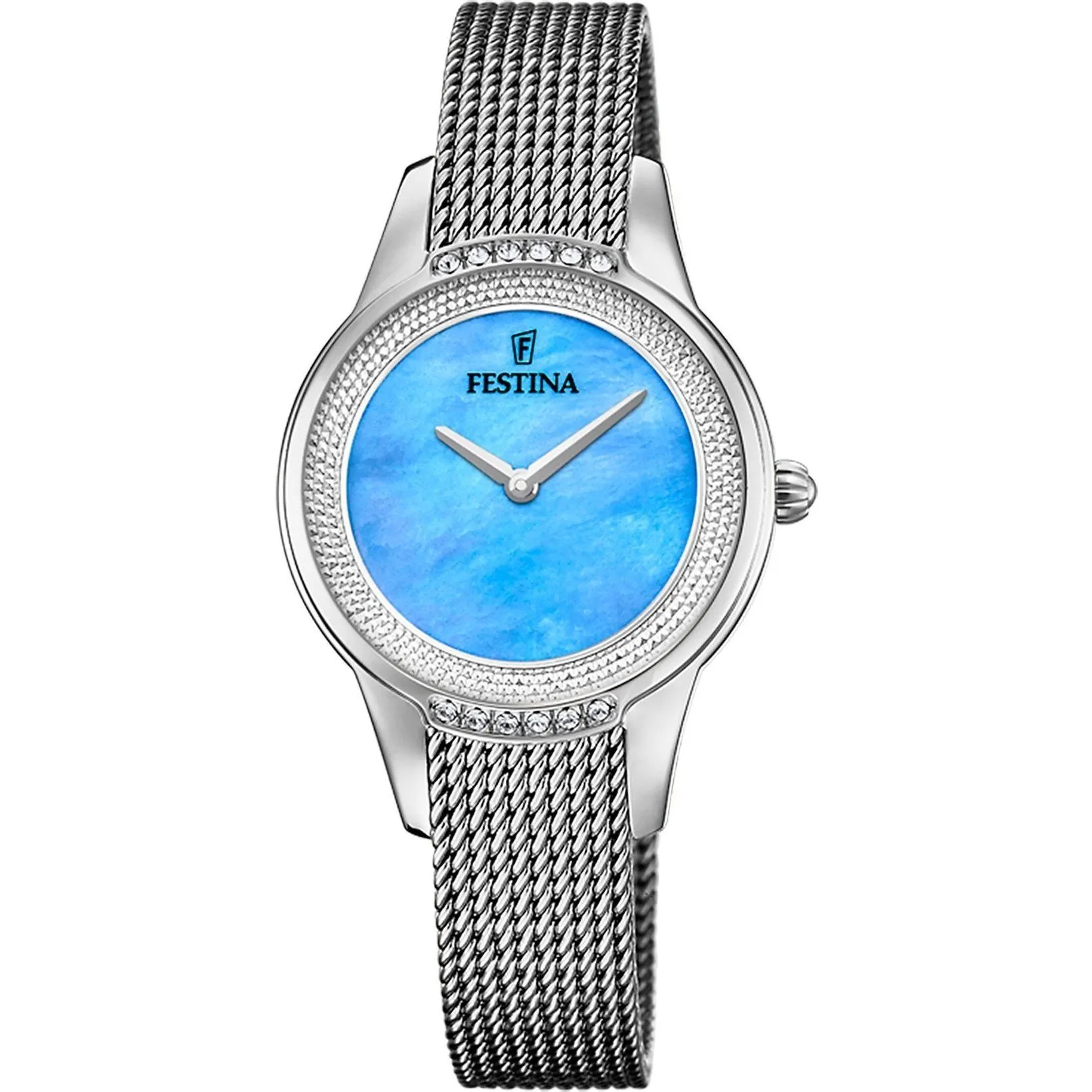 Festina Mademoiselle 20494/8 zegarek damski na bransolecie z błękitną tarczą
