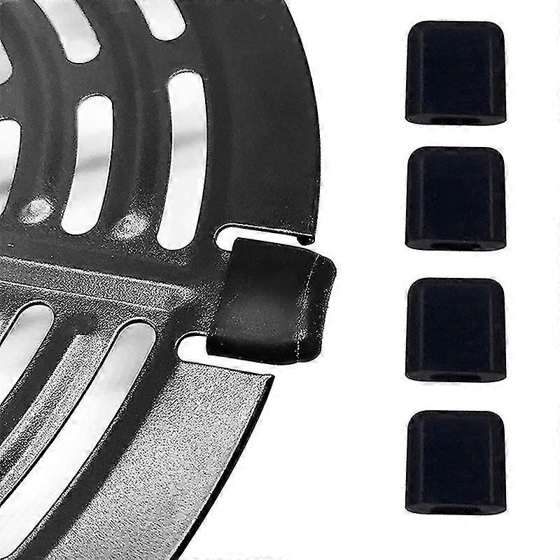 3/5 /10szt Frytkownica powietrzna Guma, zderzaki Część do frytkownicy powietrznej Grill Pan Odporność na ciepło Czarny 5PCS