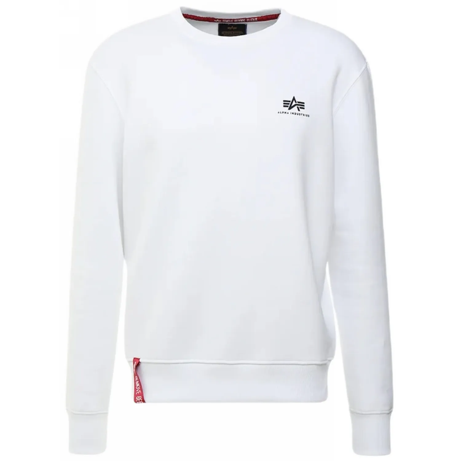 Bluza Alpha Industries Small Logo Basic 188307 09 - Biała  3XL