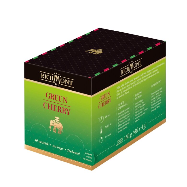 Herbata zielona Richmont Green Cherry 40x4g