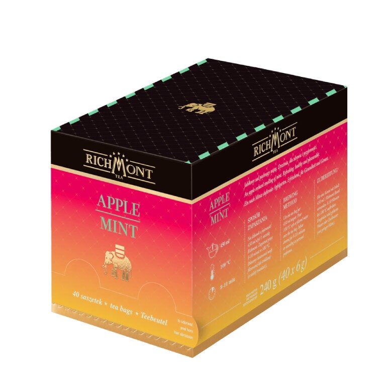 Herbatka owocowo-ziołowa Richmont Apple Mint 40x6g