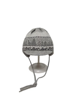 Czapka zimowa przejściowa Maximo Baby z pomponem i troczkami 47