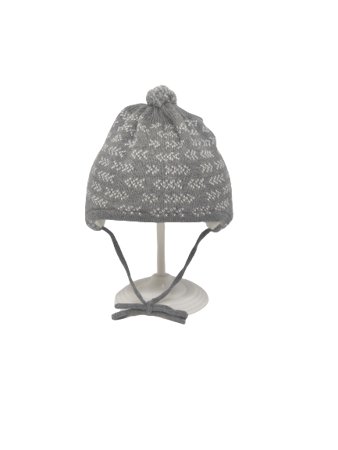 Czapka zimowa przejściowa Maximo Baby z pomponem i troczkami 37
