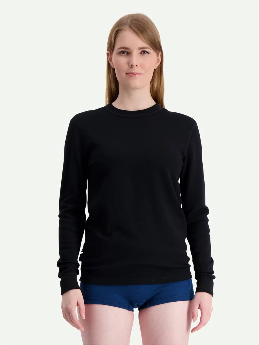 Koszulka unisex Svala Merino Extreme Round-Neck Black-L