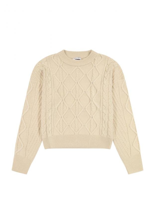 SWETER DAMSKI WRANGLER 112356472 WORN WHITE S