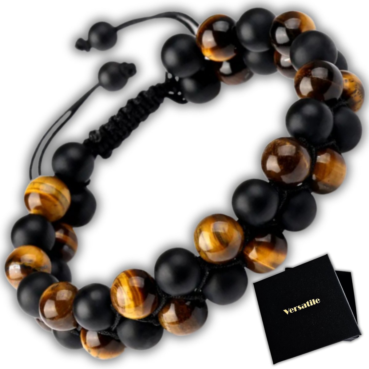 Regulowana 18-25cm bransoletka tiger eye Versatile