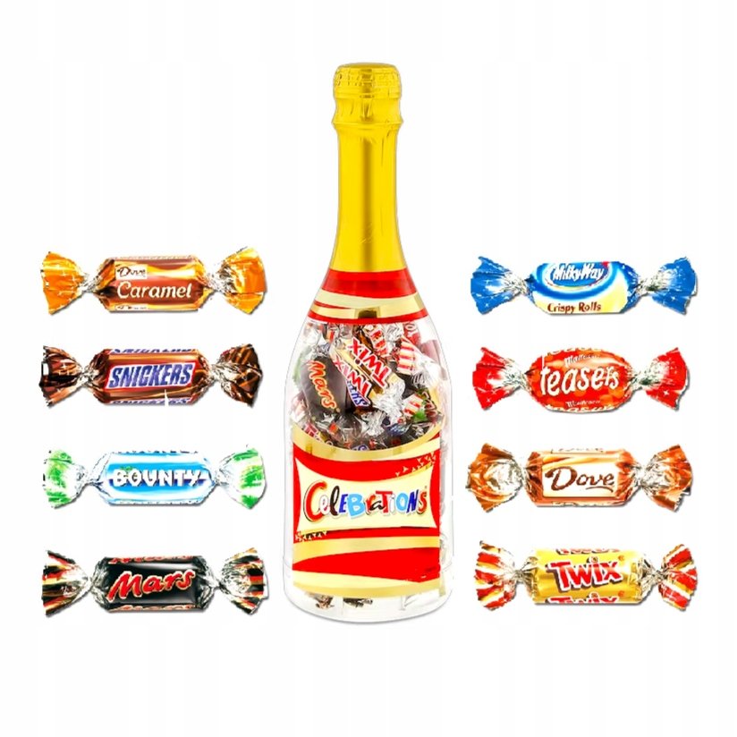 CUKIERKI CELEBRATIONS MIX W BUTELCE BUTELKA 312g