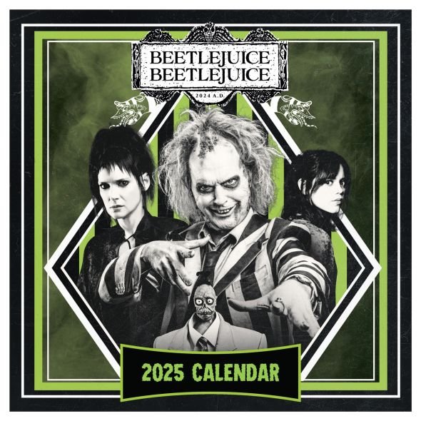 Kalendarz ścienny 2025 Beetlejuice 2 Sok z Żuka terminarz, organizer na ścianę