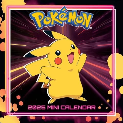 Kalendarz 2025 Pokemon Ścienny 18x18 cm