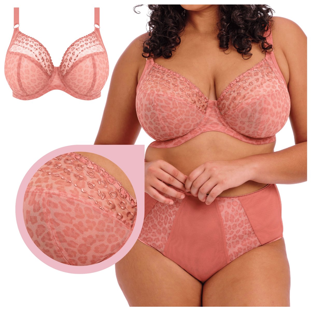 Biustonosz Elomi Matilda Rose leo Uw Plunge - 38GG/85J