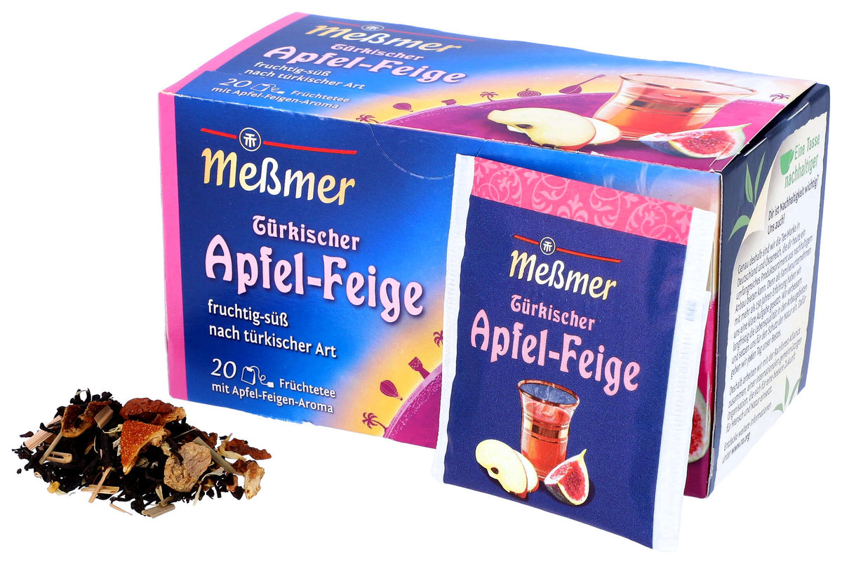 Messmer, herbata owocowa, tureckie jabłko i figa, 20 torebek