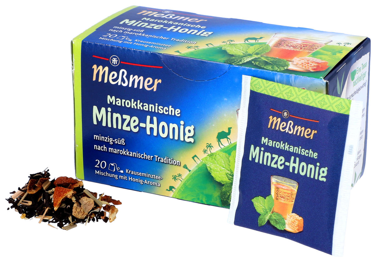 Messmer, herbata ziołowa, marokańska mięta miód, 20 torebek