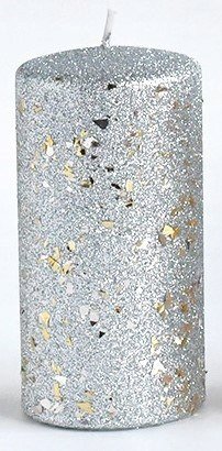 Artman świeca Glamour New srebrny 10 cm