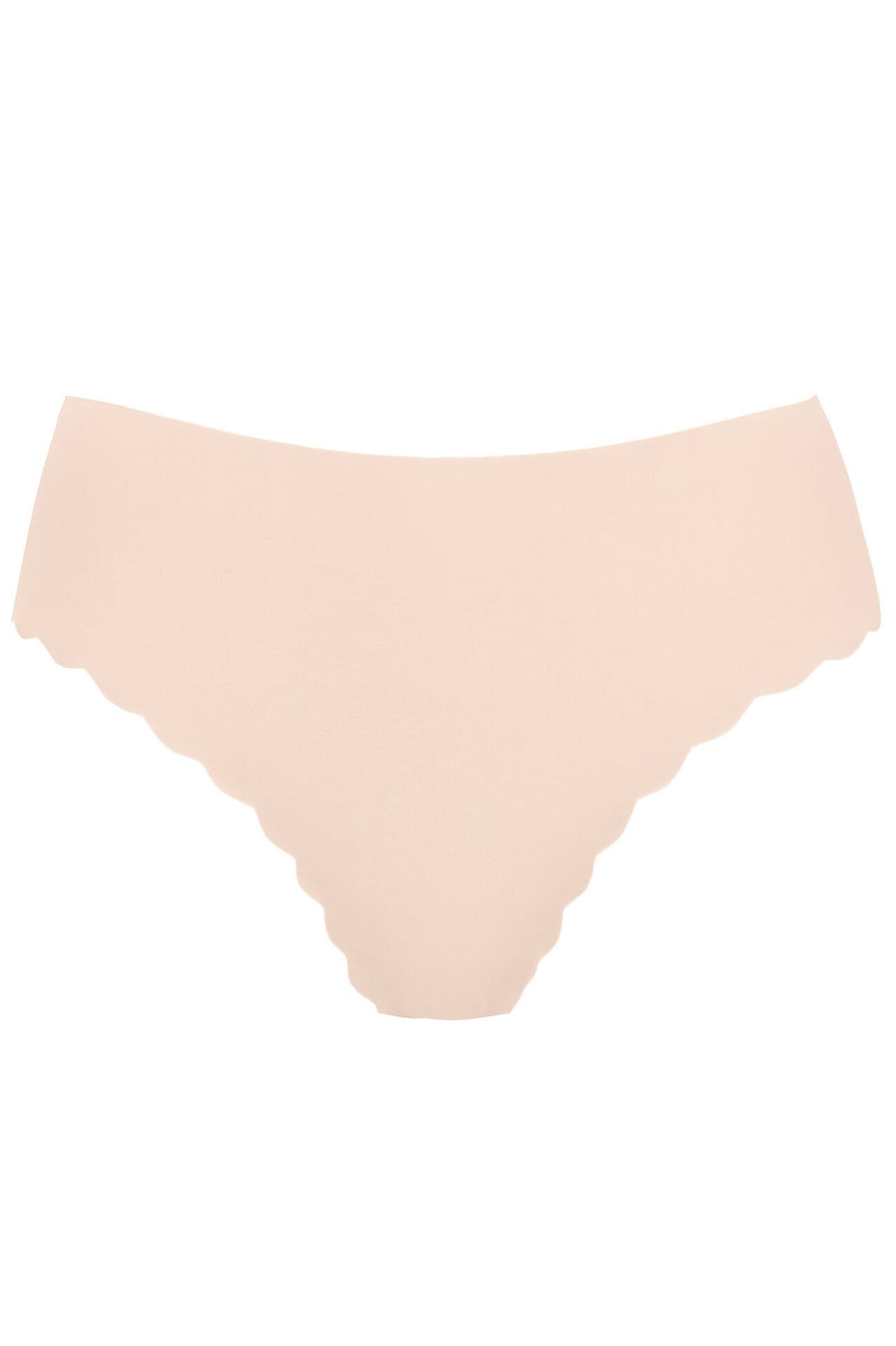 Lucky/F majtki bezszwowe z ozdobną krawędzią (kolor beżowy, rozmiar 36)