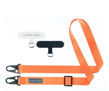 Mobile Origin Lanyard tape 25mm 84-165cm orange