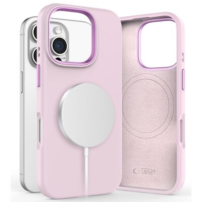Tech-Protect Silicone Pure Magsafe do iPhone 16 Pro pink pearl
