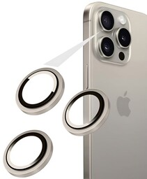 Fixed Szkło na aparat Invisible Camera Glass do iPhone 16 Pro/ 16 Pro Max, tytanowe