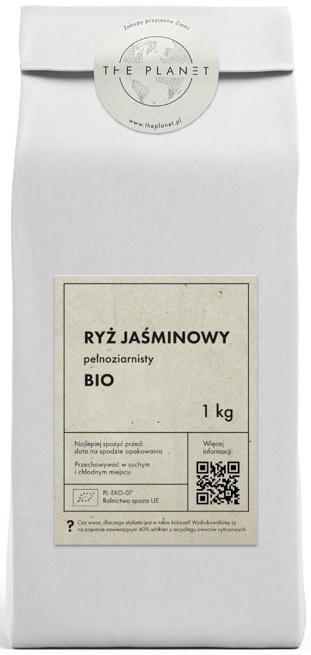 The Planet Ryż jaśminowy pełnoziarnisty 1 kg Bio