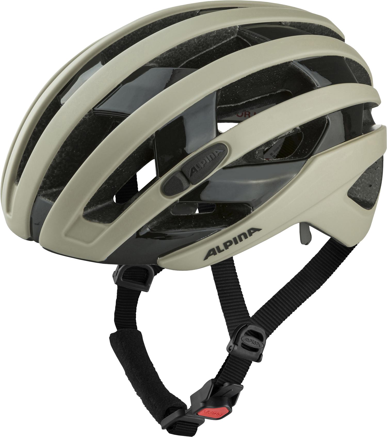 Kask rowerowy Alpina RAVEL - Satynowy piaskowy - 55-59cm