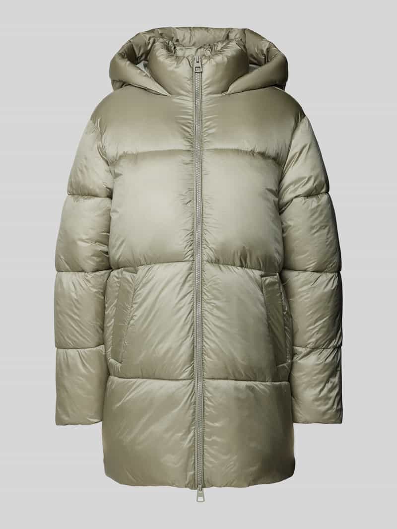 Kurtka pikowana z błyskawicznym zamkiem dwustronnym