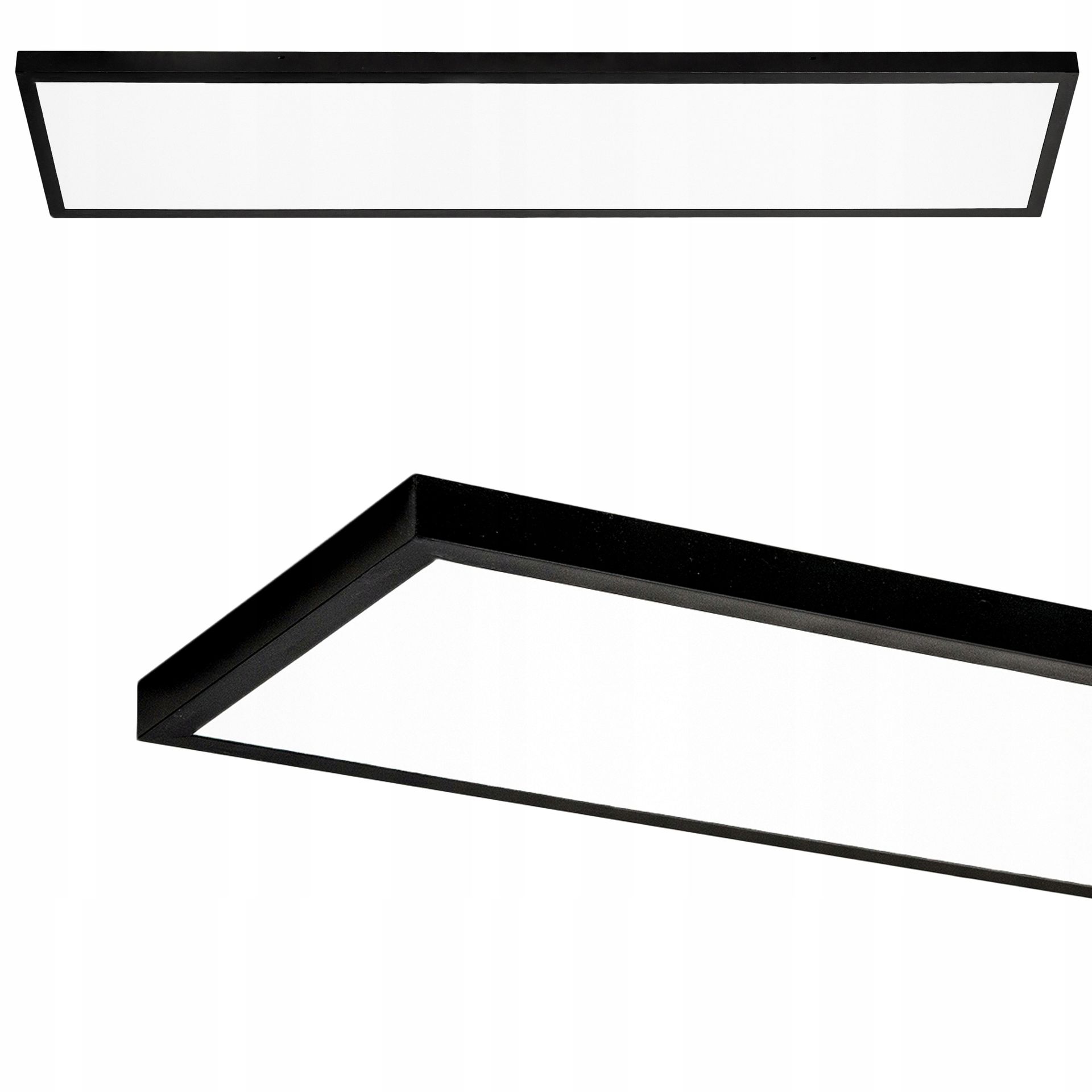 Panel Led sufitowy 120x30 50W natynkowy czarny CCD