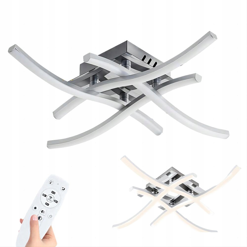 Lampa Sufitowa Do Salonu Kontrola Aplikacji Trójkolorowy 48W