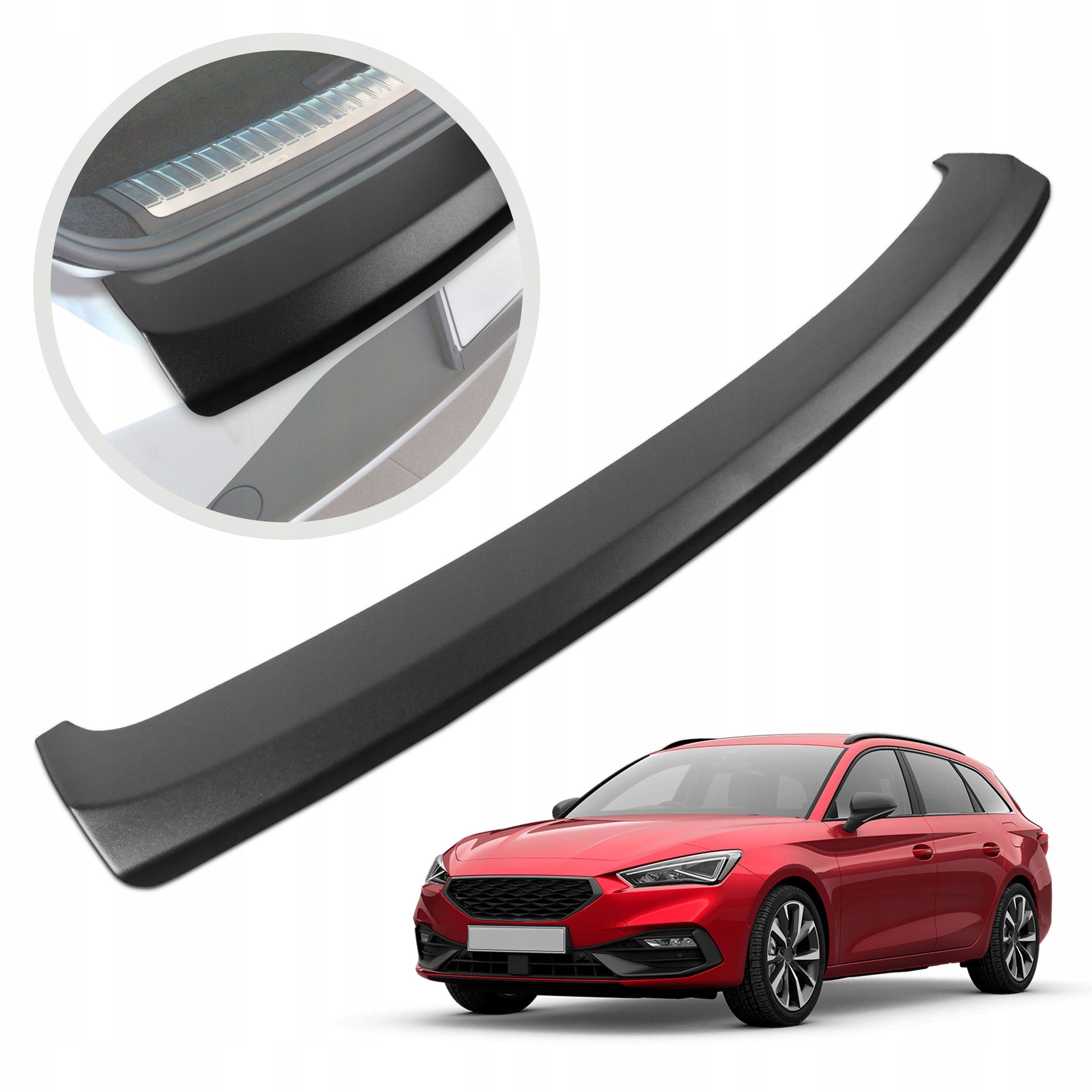 Nakładka ochronna na tylny zderzak do Seat Leon 3 5F 2017-2020 Kombi Abs