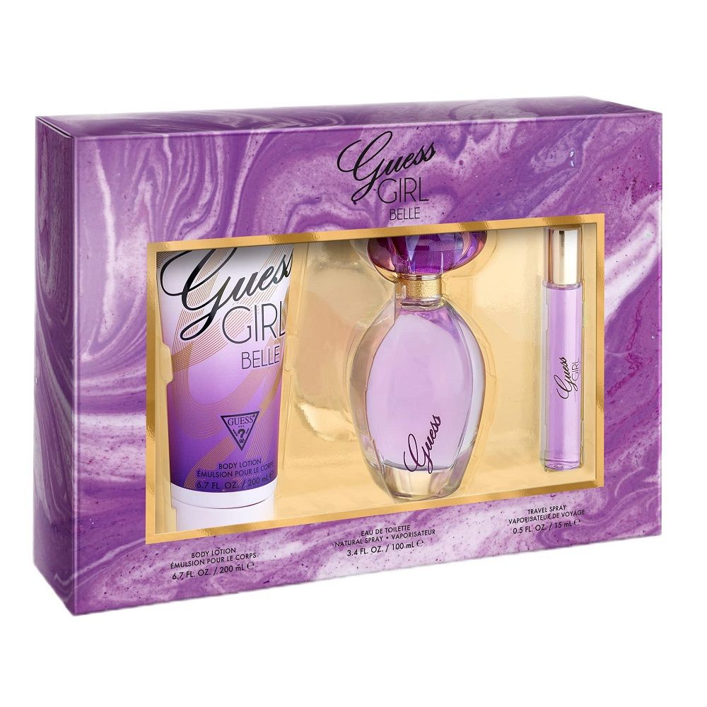 SET GUESS Girl Belle EDT spray 100ml + EDT spray 15ml + BODY LOTION 200ml