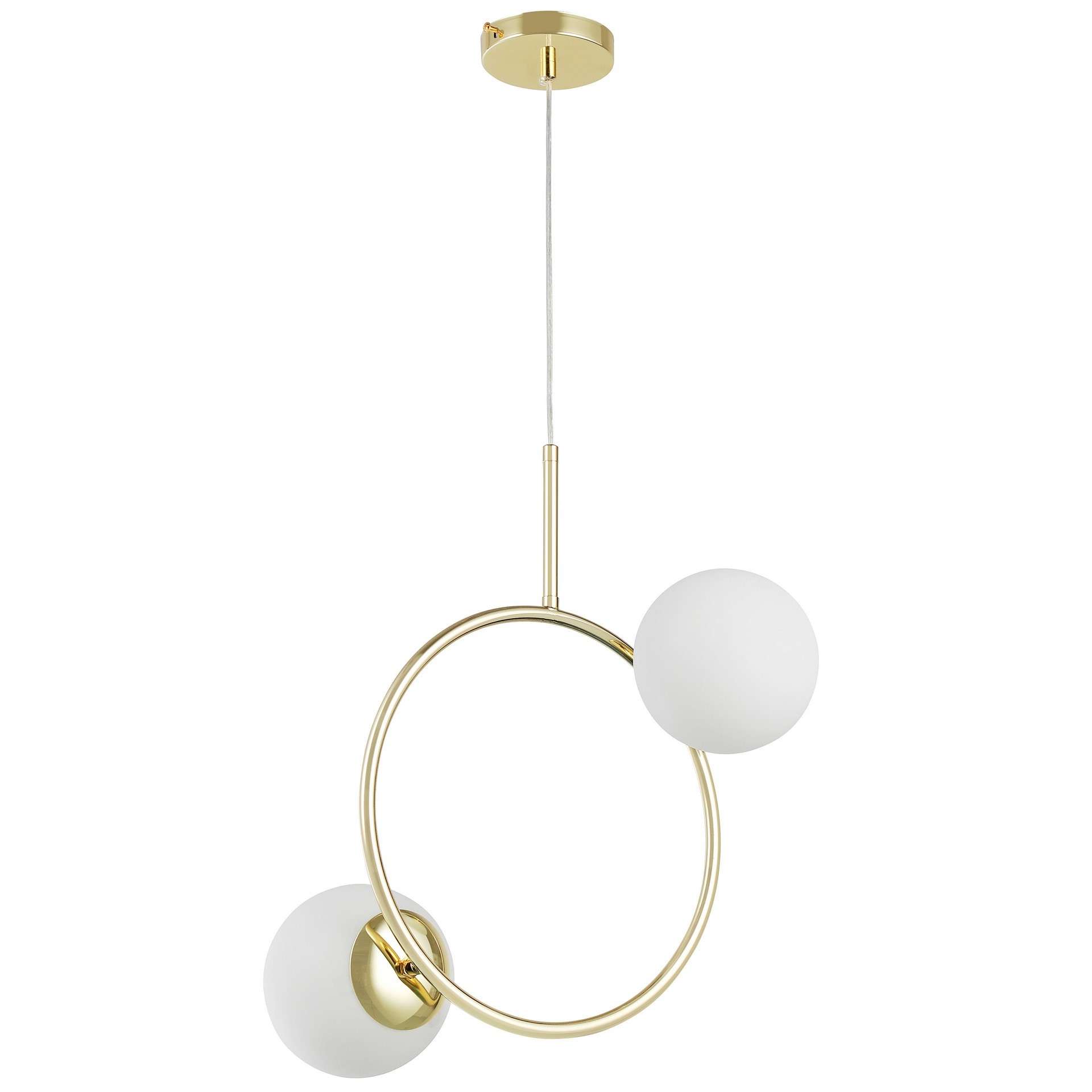 NOWOCZESNA LAMPA WISZĄCA KLASYCZNE ZŁOTO LEDO W2