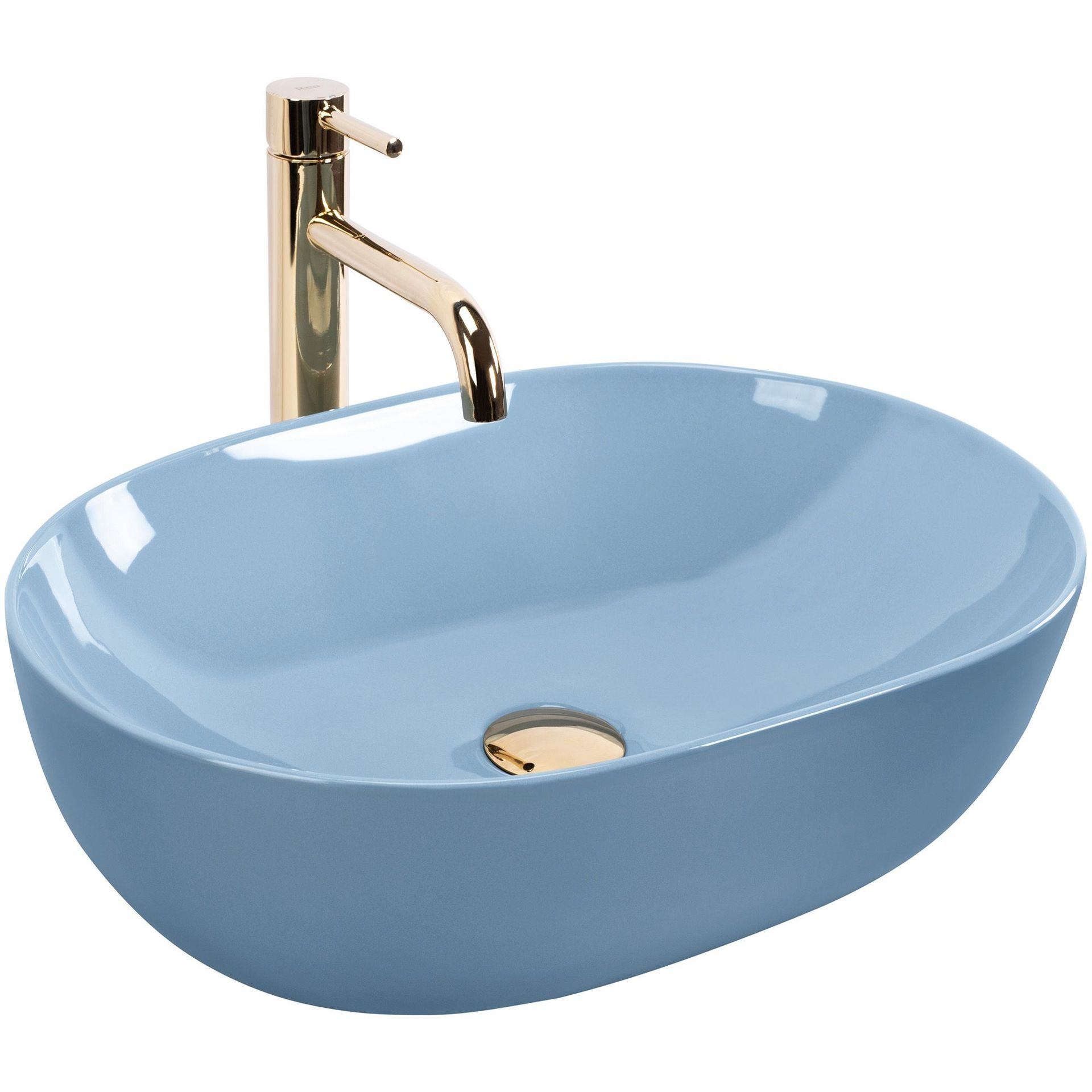 Rea Umywalka nablatowa Rea LISA L.BLUE SHINY