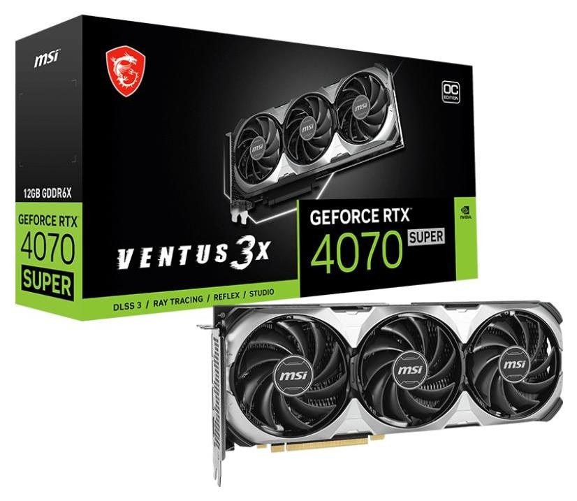 MSI GeForce RTX 4070 SUPER VENTUS 3X OC 12GB DLSS 3