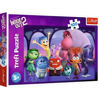 Trefl PAP, puzzle 100 w głowie się nie mieści disney inside out 2 16477