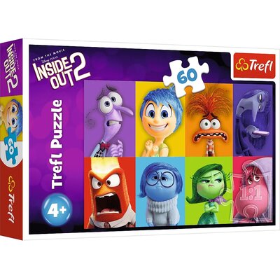 Trefl PAP, puzzle 60 poznaj swoje emocje disney inside out 2 17397