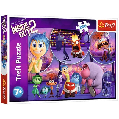 Trefl PAP, puzzle 200 dziecięce emocje disney inside out 2 13305
