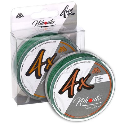 Plecionka Nihonto Fine Braid Green 0,16mm 150m Gra