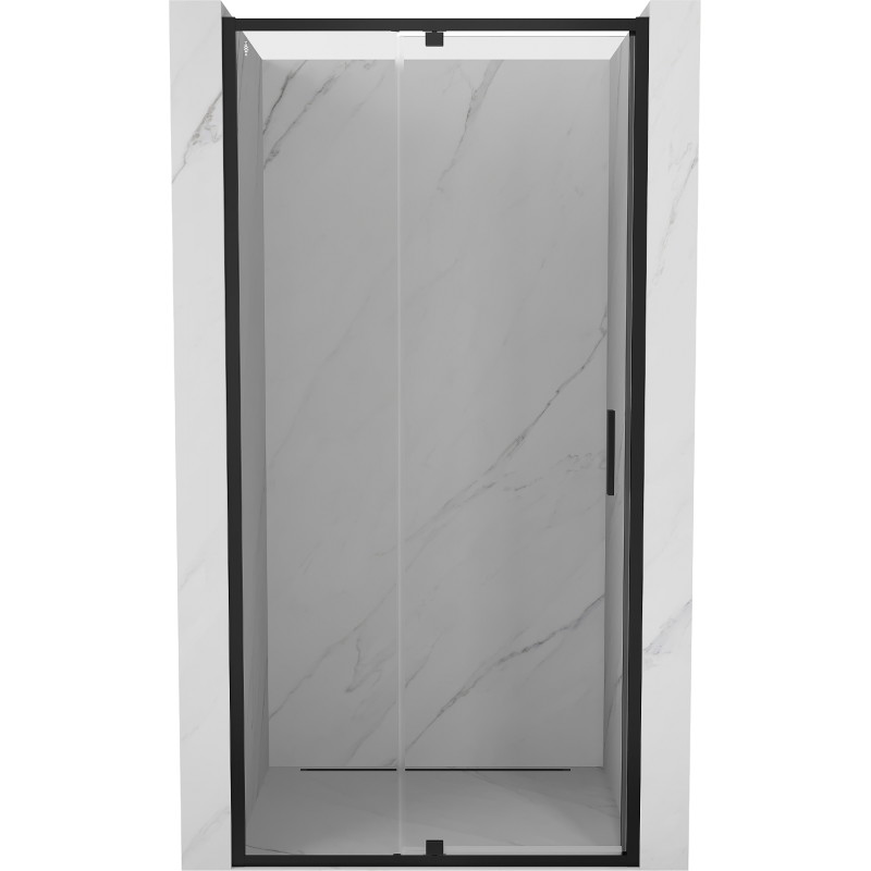 Mexen Exo drzwi prysznicowe uchylne 105 cm, transparent, czarne - 819-105-000-70-00