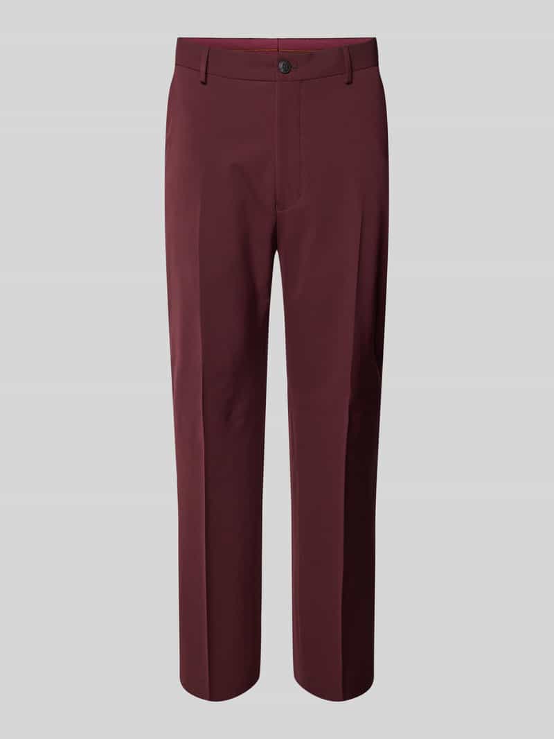 Spodnie materiałowe o kroju slim fit w kant model ‘LIAM’
