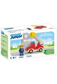 Zestaw z figurką Junior 71683 Wóz strażacki z drabiną